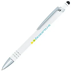 Vortex Soft Touch Stylus Metal Pen - Full Color