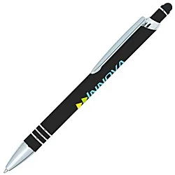 Vortex Soft Touch Stylus Metal Pen - Full Color