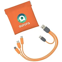 Colorful USB-C Charging Cable Pouch