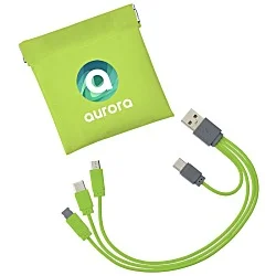 Colorful USB-C Charging Cable Pouch