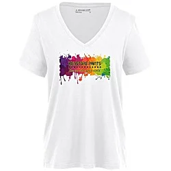 American Giant Classic Cotton V-Neck T-Shirt - Ladies' - Full Color