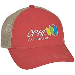 Unstructured Low Profile Trucker Cap