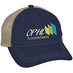 Unstructured Low Profile Trucker Cap