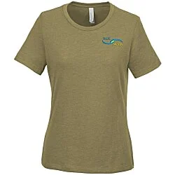 Bella+Canvas Relaxed Crewneck T-Shirt - Ladies' - Heathers - Embroidered