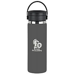 Hydro Flask Wide Mouth with Flex Sip Lid - 20 oz. - Laser Engraved
