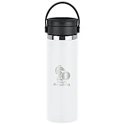 Hydro Flask Wide Mouth with Flex Sip Lid - 20 oz. - Laser Engraved