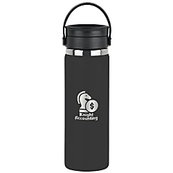 Hydro Flask Wide Mouth with Flex Sip Lid - 20 oz. - Laser Engraved