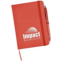 Edison Business Card Notebook with Pen