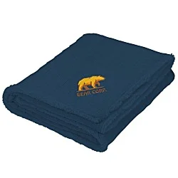 Cable Knit Plush Sherpa Blanket