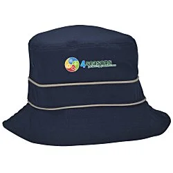 Cotton Bucket Hat with Trim