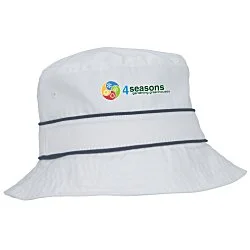 Cotton Bucket Hat with Trim
