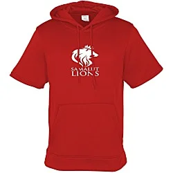 Wicking Fleece Short Sleeve Hoodie