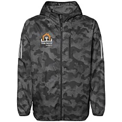 adidas Hooded Full-Zip Windbreaker - Camo