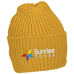 Atlantis Oak Chunky Rib Knit Cuff Beanie