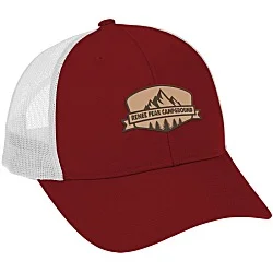 Structured Cotton Twill Trucker Cap - Laser Engraved Patch