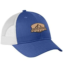 Structured Cotton Twill Trucker Cap - Laser Engraved Patch