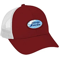 Structured Cotton Twill Trucker Cap - Full Color Patch