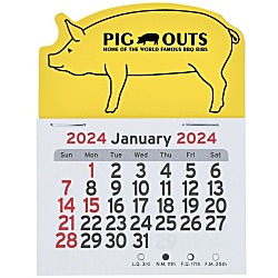 Peel-N-Stick Calendar - Pig