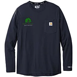 Carhartt Force Long Sleeve Pocket T-Shirt - Embroidered