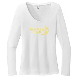 Optimal Tri-Blend Long Sleeve V-Neck T-Shirt - Ladies'