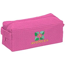 Waffle Weave Cosmetic Bag
