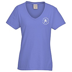 ComfortWash Garment-Dyed V-Neck T-Shirt - Ladies' - Screen