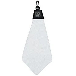 Triangle Fold Waffle Pattern Golf Towel