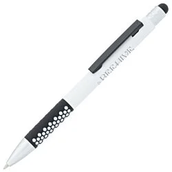 Honeycomb Soft Touch Stylus Metal Pen