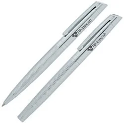 Ridgerton Twist Metal Pen and Rollerball Pen Set