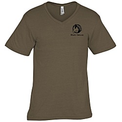 American Apparel Fine Jersey CVC V-Neck T-Shirt - Screen