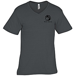 American Apparel Fine Jersey CVC V-Neck T-Shirt - Screen