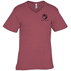 American Apparel Fine Jersey CVC V-Neck T-Shirt - Men's - Screen