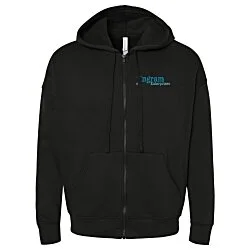 Bella+Canvas Solid Sponge Fleece Full-Zip Hoodie - Embroidered