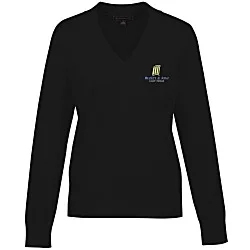 Brooks Brothers Cotton Blend V-Neck Sweater - Ladies'