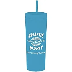 Dash Soft-Touch Acrylic Tumbler with Straw - 17 oz.
