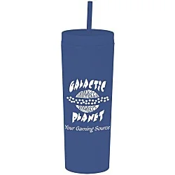 Dash Soft-Touch Acrylic Tumbler with Straw - 17 oz.