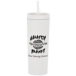 Dash Soft-Touch Acrylic Tumbler with Straw - 17 oz.