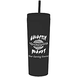 Dash Soft-Touch Acrylic Tumbler with Straw - 17 oz.