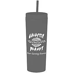 Dash Soft-Touch Acrylic Tumbler with Straw - 17 oz.