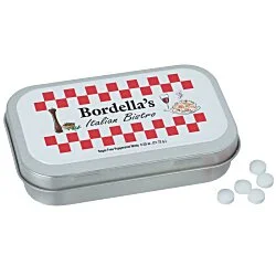 Hinged Mint Tin with Full Color Dome - Large - 24 hr