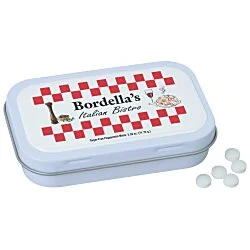 Hinged Mint Tin with Full Color Dome - Large - 24 hr