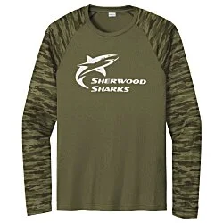 Camo Colorblock Long Sleeve T-Shirt