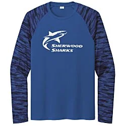 Camo Colorblock Long Sleeve T-Shirt