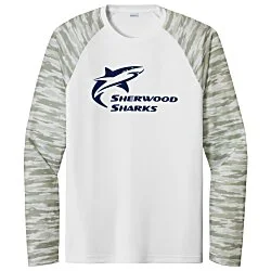 Camo Colorblock Long Sleeve T-Shirt