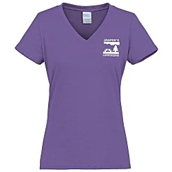 Port & Company Tri-Blend V-Neck T-Shirt - Ladies' - Screen