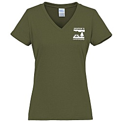 Port & Company Tri-Blend V-Neck T-Shirt - Ladies' - Screen