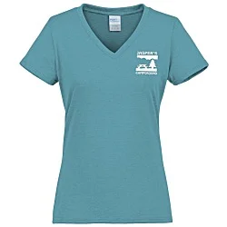 Port & Company Tri-Blend V-Neck T-Shirt - Ladies' - Screen