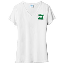 Port & Company Tri-Blend V-Neck T-Shirt - Ladies' - Screen