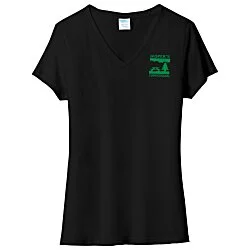 Port & Company Tri-Blend V-Neck T-Shirt - Ladies' - Screen