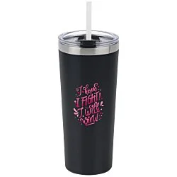 Colma Vacuum Tumbler with Straw - 22 oz. - Full Color